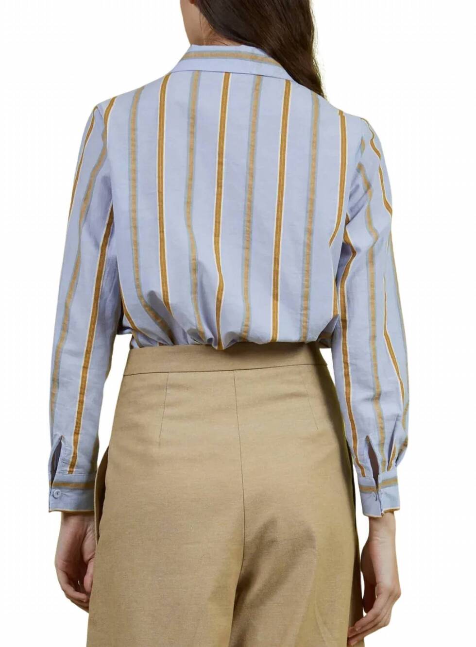 NEW LOVE BINETTI jane long sleeve shirt in stipped - Picture 3 of 3